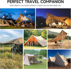 SANLIKE Tarp Poles Telescoping Tent Poles, 96" Aluminum Canopy Poles Extendable Pole for Awning Shelter Camping Backpacking Hiking Picnic, Set of 4, Silver