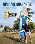 ZLX 11'6" Extra Wide Inflatable Stand Up Paddle Board SUP, Stable Non-Slip Deck Pad, Unique Fin System and Premium iSUP Accessories - Portable Backpack & Upgraded Pump for Adults, All Skill Levels