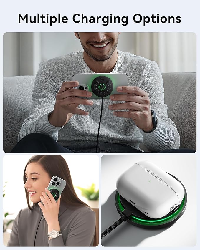 INIU 140w Power Bank Laptop Portable Charger and 15W MagSafe Compatible Charger Pad Combo