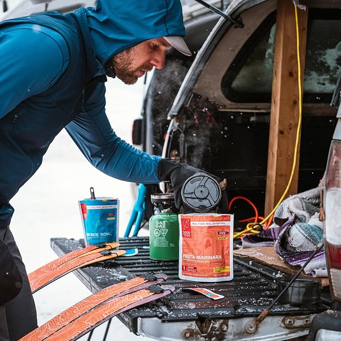 GOOD TO-GO Pasta Marinara (Single Serving) |Camping & Backpacking Food | Just Add Water Backpacking Meals | Good To-Go Dehydrated Meals Taste Better Than Freeze Dried Food