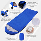 Macarrie 10 Pcs 0 Degree Camping Sleeping Bags Bulk for Adults Cold Weather 4 Season Warm Sleeping Bag with Compression Sack for Homeless Donation Shelter Emergency Hiking