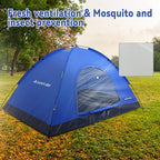 1/2/3/4 Person Tents Waterproof&Windproof Family Tents Camping-Tent,Lightweight Portable Pop Up Tent for Camping,Hiking,Mountaineering or Beach Easy to Set Up Adventures Carry Bag