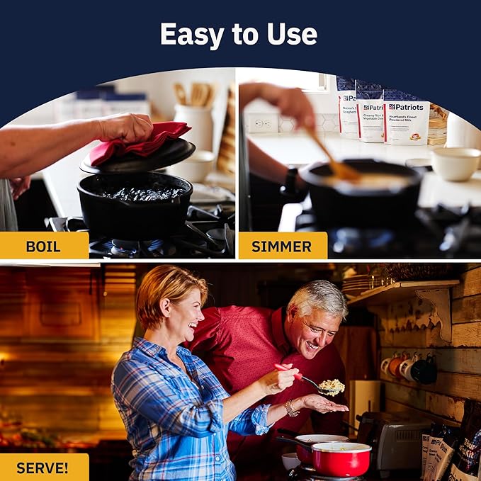 4Patriots 1-Year Survival Food Kit: Emergency Food Supply Designed to Last 25 Years, 2,752 Servings