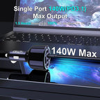 CHIPOFY 300W USB C Car Charger, 6 Ports (4 USB C + 2 USB A) - PD3.1 140W PPS 45W QC 60W Super Fast Charging Car Adapter for MacBook Laptop, iPhone 17 16 Pro Max, iPad, Galaxy S25/S24 Ultra etc