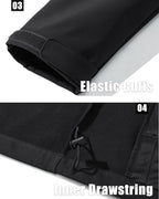 MAGCOMSEN Men's Fleece Lined Softshell Jacket Waterproof Windbreaker Rain Jacket for Tactical Hiking