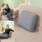 Travel Memory Foam Pillow for Sleeping, Comfortable Camping Pillow, 15.75x11.81x3.94 inches, Easy to Carry Portable Bag, Soft, Breathable, Washable Pillowcase