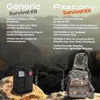 Emergency Survival Kit with First Aid Gears and Supplies - EDC Go Bugout Bag - Get Home Backpack for Camping Outdoor - Tactical Military Molle Pouch Grade - Gift for Man Woman