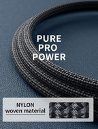 Extra Long USB C to USB C Cable 15FT, 100W USB C Cable Fast Charging, Upgraded Extra Durable Braided USB C Cord for iPhone 17 16 15 Pro Max, MacBook Pro, Samsung Galaxy S10 S9 Plus, LG and More-1Pack