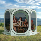 Screen Tent Pop-Up, Portable Tent Canopy with Mesh Mosquito Net, Screen House Room Canopy Shade 10x10 FT with Carry Bag for Patio, Backyard, Sports & Outdoors Activities, Green