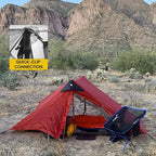 LANSHAN Ultralight Tent 3-Season Backpacking Tent for 1-Person or 2-Person Camping, Trekking, Kayaking, Climbing, Hiking