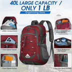 IGOLUMON Hiking Backpack 40L Packable Lightweight Camping Backpack Men Women Waterproof Hiking Daypack Outdoor Travel Daypack