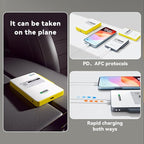 Heltec Meshtastic & LoRa Compatible Magnetic Power Bank with nRF52840 and SX1262 Chips E-Ink Display, Wireless Charging 5000mAh for Outdoor Emergency - MeshPocket Qi2 (Yellow)