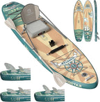 Journey 11'6" / 11'×34" / 11'×35" Extra Wide Paddle Board, One-Stop Premium SUP Board Accessories, Tailored Fins, Stable Inflatable Stand Up Paddle Boards for Youth/Adults of All Skill Levels