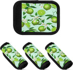 2 Pack Lime Luggage Handle Wrap, Detachable Luggage Tag, Neoprene Suitcase Wrap with Comfort Grip & Bright Identifier for Suitcase, Travel Bag, Sports Bag