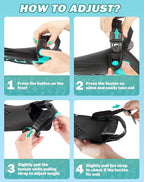 Mask Fins Snorkeling Gear for Adults, Full Face Snorkel Mask & Adjustable Swim Fins Snorkel Set, Panoramic View Snorkel Mask Dry Top Anti-Fog Anti-Leak