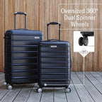 Samsonite Omni 2 Hardside 3 Piece Set - Includes Global Carry-On, Medium, & Large Checked Suitcases - 360° Dual Spinner Wheels - Integrated TSA Lock & Expansion - Amazon Exclusive - Rose Gold