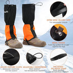 Waterproof Adjustable Leg Gaiters for Men and Women Snow Boot Gaiters for Hiking in Hunting Sand and Mud Mountain Climbing or Snowshoeing