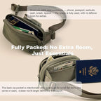 Pander Mini Belt Bag – Ultra Compact, Fits 6.7” Phone, Lipstick, Earbuds, Essentials, Small Crossbody Waist Purse, Pink