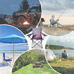 Northroad Camping Chair Portable Camp Chair, Folding Lawn Chair with Cup Holder for Outdoor Camping, Hiking, Travel, Patio, Beach, Picnics