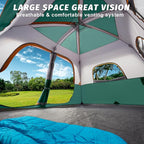 UNP 2/4/6/8 Person Tent, Portable Cabin Tent, Camping Tent 4-Person Easy Set Up, Waterproof with Top Rainfly for Outdoor Camping/Hiking