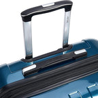 DELSEY PARIS Helium Aero Hardside Expandable Luggage with Spinner Wheels, Teal, Checked-Medium 24 Inch