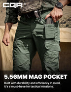 CQR Men's Tactical Pants, Water Resistant Ripstop Cargo Pants, Lightweight EDC Work Hiking Pants, Outdoor Apparel