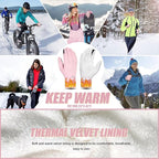 Pixel Panda Winter Gloves for Men Women Warm Touchscreen Gloves for Cold Weather Thin Water-Resistant Windproof Non-Slip Gloves for Cycling, Driving, Running, Hiking