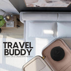 VENTY Portable Fan - Wireless Battery Operated Fan - 4 Speeds - LED Lighting - Carry Case & Remote Control - Cruise Travel - Outdoor Travel RV Power Bank With USB-C Port (White with Case)