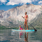 Paddle Board, Inflatable Stand Up Paddle Board，10.6'×33"×6" Ultra-Light SUP Board with Hand Pump, Leash, Repair Kit, Waterproof Phone Case and Backpack