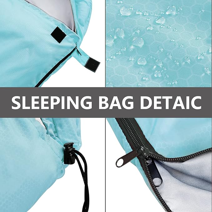 Sleeping Bags for Adults,Kids & Girls-Warm & Cold Weather Lightweight Waterproof Sleeping Bag Backpack with Compact Bag,Great for 3-4 Seasons Hiking,Camping and Outdoor