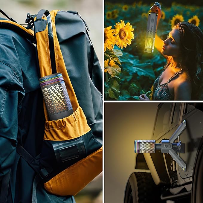 Camping Lantern Rechargeable, Telescoping-Camping-Lights, 10500mAh Capacity Battery Powered,Outdoor-Lantern for Hiking/Adventure/Power Outages, IPX7 Water Resistant(Dark Grey)