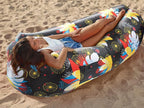 WEKAPO Inflatable Sun Lounger, Air Sofa, Hammock, Portable, Waterproof and Leak-Proof, Ideal for Backyard, Beach, Travel, Camping, Picnics and Music Festivals
