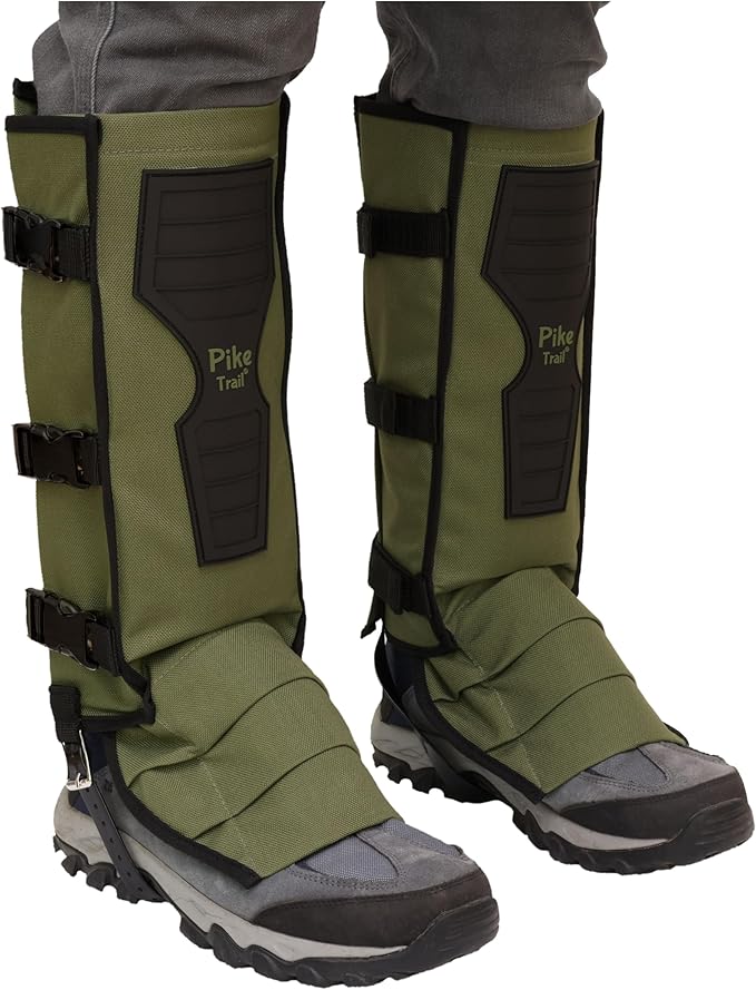 Pike Trail Snake Leg Gaiters: Protection for Hikers and Hunters - Waterproof, Bite Protective, Durable, Anti-Snake, Leg Gear