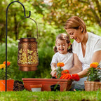 Solar Lanterns Outdoor Waterproof Garden Decor, Metal LED Garden Light,for Yard, Patio, Lawn, Tabletop, Pathway, Landscape,Walkway, Terrace, Balcony as Gifts for Mom Grandma Women(Butterfly)