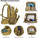 CVLIFE Tactical Hydration Pack 3L - Lightweight Water Bag With Bladder for Men Women, Heavy Duty Molle Backpack for Hiking, Cycling, Running, Hunting