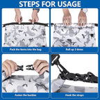 30L Waterproof Dry Bag with 20L Detachable Cooler, Dry Bag Cooler Backpack with Phone Pocket and Bottle Pouch, Suitable for Kayaking, Boating, Camping and Water Activities