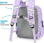 STEAMEDBUN Corduroy Toddler Backpack for Girls Boys 2-4, Kids Preschool Backpack for Kindergarten - Purple Floral