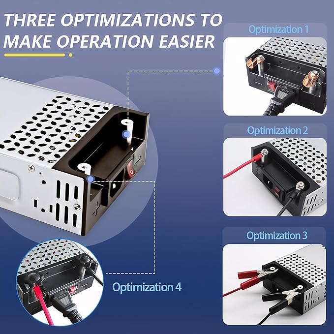 110V 120V to 12V Converter 30A 360W, AC to DC 12V Power Supply, 110V AC to 12V DC SMPS Voltage Transformer for LED Strip Light, 3D Printer, CCTV, Motor, Pump, Air Compressor (12V-30Amp-360W, 12V)