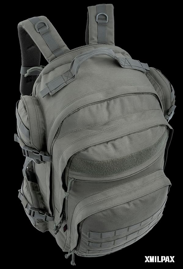 Large Tactical Backpack Bag with Stowable Shoulder Straps for Hiking, Camping, Traveling, Bug-Out 58L