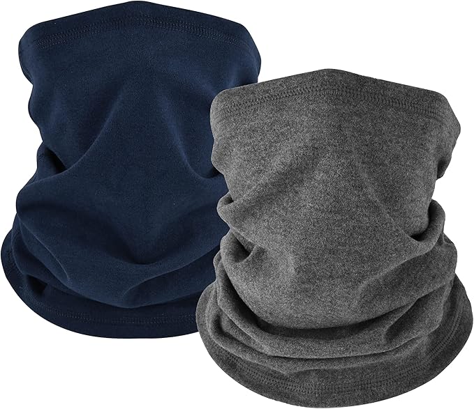 Winter Neck Gaiter Warmer, Soft Fleece Face Mask Scarf for Cold Weather Skiing Cycling Outdoor Sports