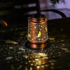 Cat Solar Lanterns Outdoor Waterproof Hanging Solar Lights Cat Gifts for Women Men Metal Decorative LED Lanterns for Yard, Patio, Lawn, Tabletop, Pathway, Landscape, Garden Decor, Cat Lovers Gifts
