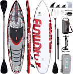 FunWater Inflatable Stand Up Paddle Board 10'/10'6"/11'/11'6" Paddle Board for Adults & Youth, Paddleboards Inflatable with Premium SUP Accessories, Wide Stable, Non-Slip Comfort Deck