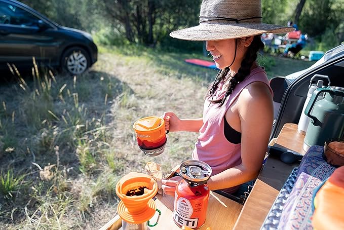 ust Collapsible Flexware Coffee Drip with Strong, Flexible, Compact, BPA Free Design and Lid Seal for Hiking, Backpacking, Camping and Outdoor Survival, Orange, One Size (20-CKT0019-09)