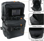 Tactical Mini Molle Hydration Pack,Molle Hydration Carrier with US Flag Water Resistant,Hydropack for Tactical Vest Backpack