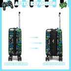 Kid’s Luggage Set 2 Piece Suitcase Set 16’’ Hardside Luggage with Spinner Wheels Girls Boys Carry on Luggage Travel Rolling Luggage Airline Approved