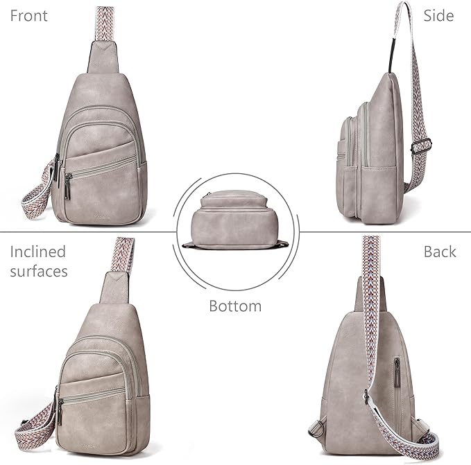 Sling Bag Crossbody Bags for Women Small Cross Body Bag Fanny Packs Chest Sling Purse for Daily Travel Leisure Sport