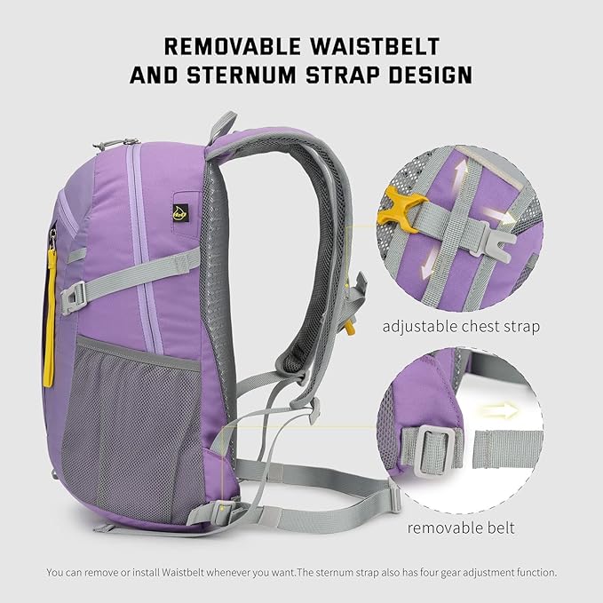 SKYSPER Small Hiking Backpack, 20L Lightweight Travel Backpacks Hiking Daypack for Women Men