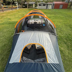 CAMPROS CP Tent 12-Person-Camping-Tents,3 Room Family Tents,Waterproof Windproof Family Tent with Top Rainfly,6 Large Mesh Windows,Double Layer,Easy Set Up, Portable with Carry Bag-20' x 9' x 72"(H)