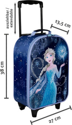 Undercover - Children's Trolley - Spacious Main Compartment - Ideal Travel Companion - Adjustable and Fixable Telescopic Pole, Frozen, ca. 43 x 28,5 x 16 cm, Children's trolley with 2 wheels