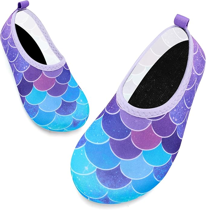 Deevike Kids Water Shoes Boys Grils Barefoot Quick Dry Aqua Socks Beach Shoes for Toddler Sports Swim Surf Outdoor Walking